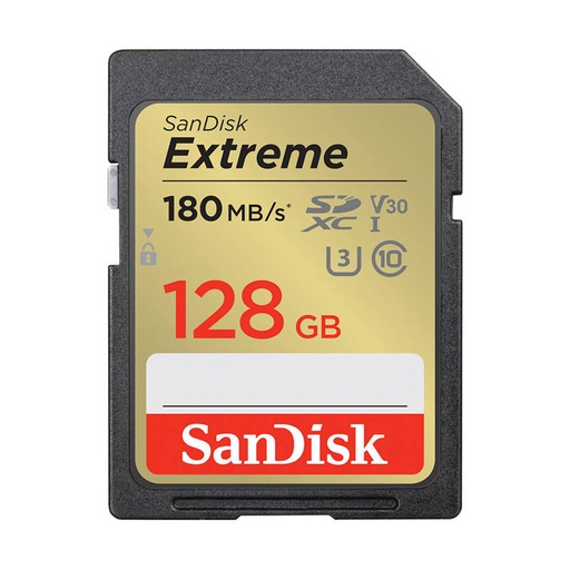 [035912] Memorijska kartica SANDISK EXTREME SDXC 128 GB 180/90 MB/s UHS-I U3 (SDSDXVA-128G-GNCIN)