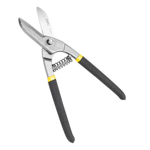 [035276] Škare za metal Deli Tools EDL4371, 10'' (crno-žute)