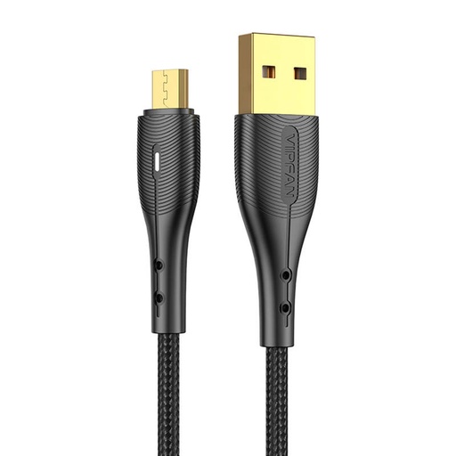 [036892] USB na Micro USB kabel Vipfan Nano Gold X07, 3A, 1.2m (crni)