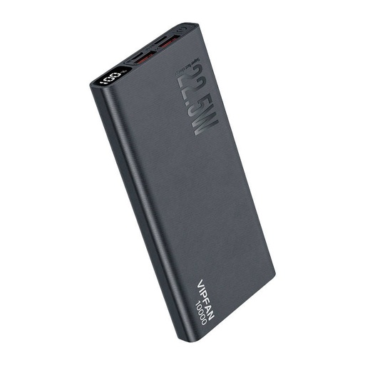 [036876] Powerbank Vipfan F06 10000mAh, 22.5W, PD (crni)