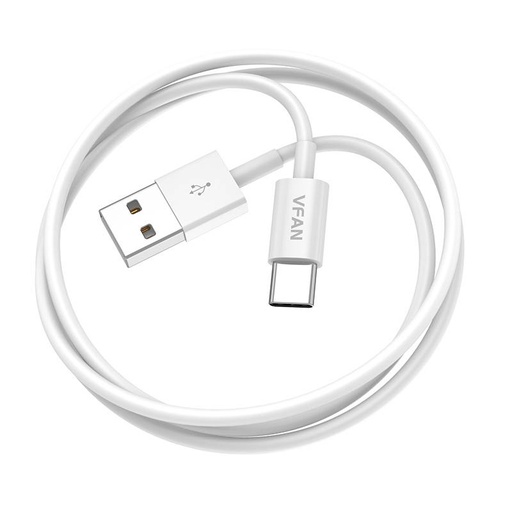 [036816] USB na USB-C kabel Vipfan X03, 3A, 1m (bijeli) (paket od 5 komada)