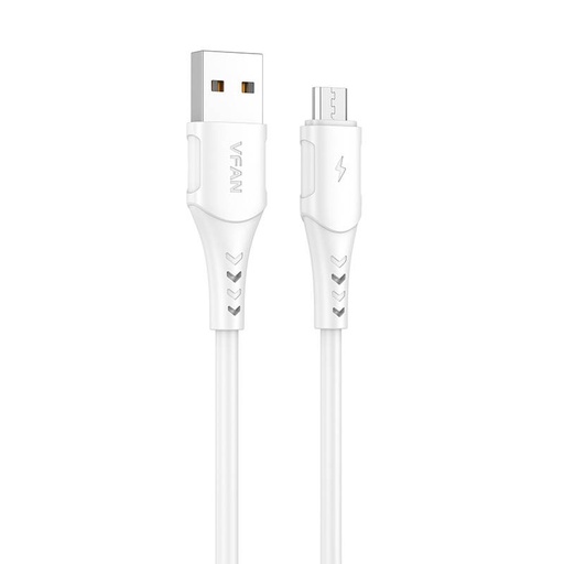 [036781] USB na Micro USB kabel Vipfan Colorful X12, 3A, 1m (bijeli)
