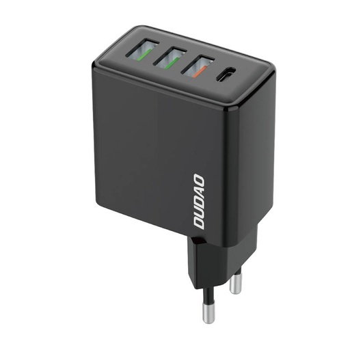 [039495] Putni punjač Dudao A5HEU 3x USB + USB-C, PD 20W (crni)