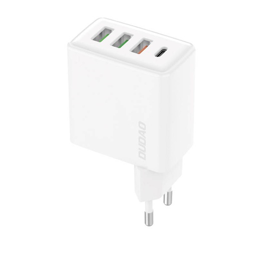 [039496] Putni punjač Dudao A5HEU 3x USB + USB-C, PD 20W (bijeli)