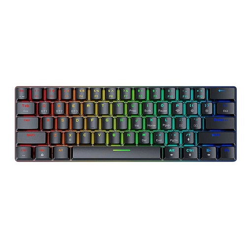 [037145] Bežična gaming tipkovnica, mehanička BlitzWolf BW-KB0, crveni prekidač, RGB (crna)