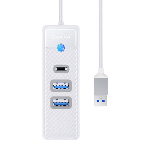 [038027] Orico Hub adapter USB na 2x USB 3.0 + USB-C, 5 Gbps, 0,15 m (bijeli)