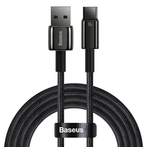 [038290] Baseus Tungsten Gold kabel USB na USB-C, 100W, 1m (crni)