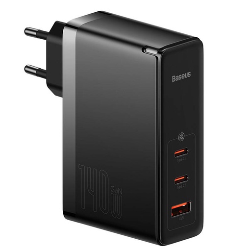 [038808] Zidni punjač Baseus GaN5 Pro 2xUSB-C + USB, 140W (crni)