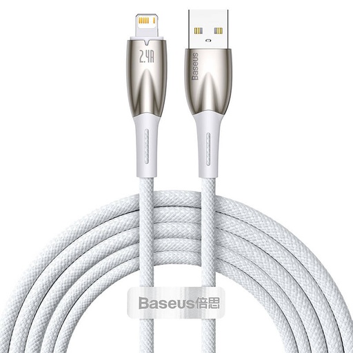 [039860] USB kabel za Lightning Baseus Glimmer Series, 2.4A, 2m (bijeli)