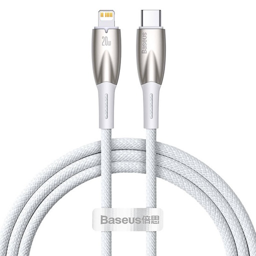 [039863] USB-C kabel za Lightning Baseus Glimmer Series, 20W, 1m (bijeli)