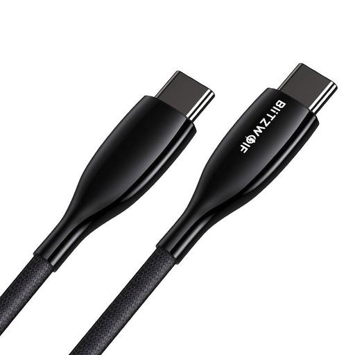 [038243] USB-C na USB-C kabel BlitzWolf BW-TC24, 100W, 5A, 0,9m (crni)