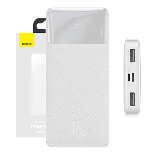 [038278] Powerbank Baseus Bipow 10000mAh, 15W (bijeli)