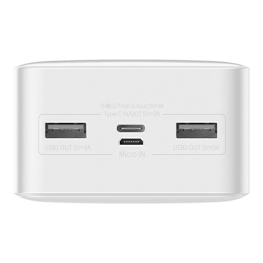 [038603] Powerbank Baseus Bipow 30000mAh, 15W (bijeli)