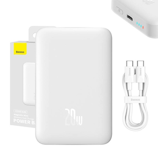 [038864] Powerbank Baseus Magnetic, 10000mAh, 20W (bijela)