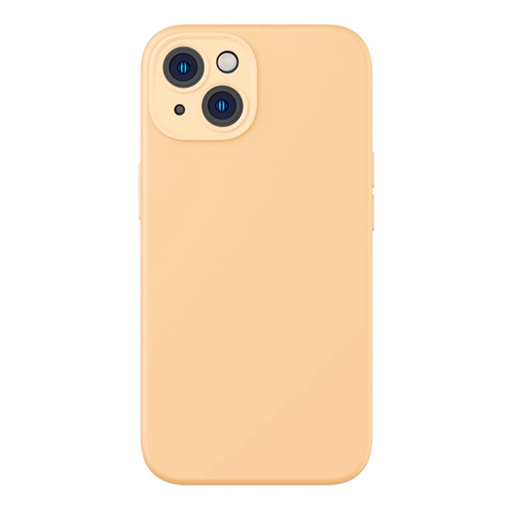 [040541] Baseus Liquid Silica Gel Case za iPhone 14 Plus (sunglow)+ kaljeno staklo + set za čišćenje