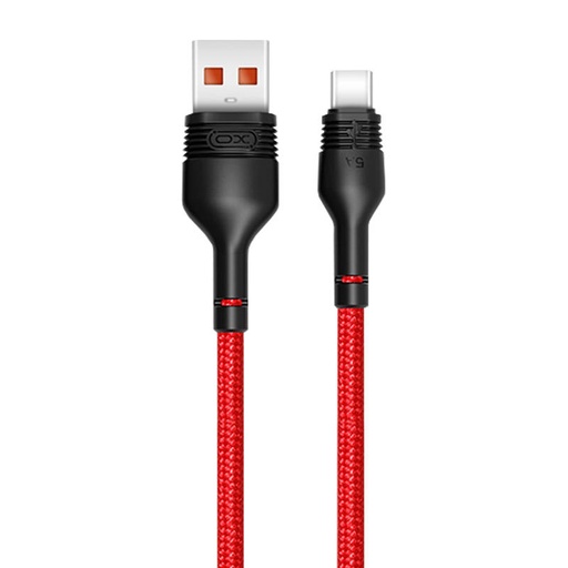 [040617] USB na USB-C kabel XO NB55 5A, 1m (crveni)