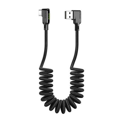 [040992] USB na USB-C kabel, Mcdodo CA-7310, kutni, 1,8 m (crni) (paket od 5 komada)