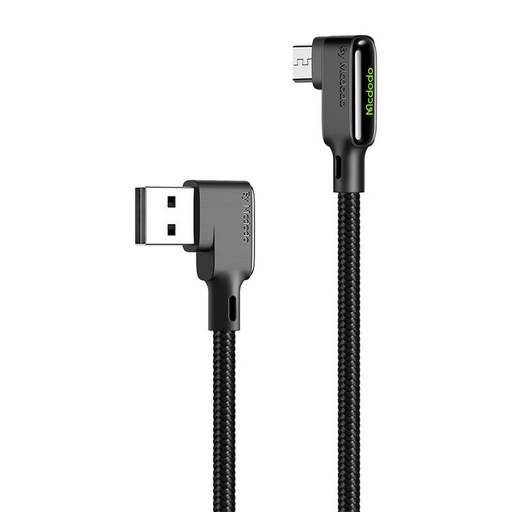 [041004] USB na Micro USB kabel, Mcdodo CA-7530, kutni, 1,2 m (crni)