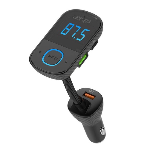 [042818] LDNIO Bluetooth C705Q 2USB, USB-C odašiljač FM + USB-C na Lightning kabel