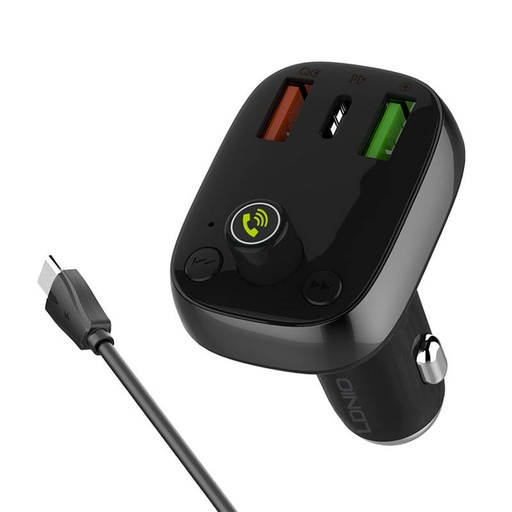 [042812] LDNIO Bluetooth C704Q 2USB, USB-C odašiljač FM + USB-C kabel