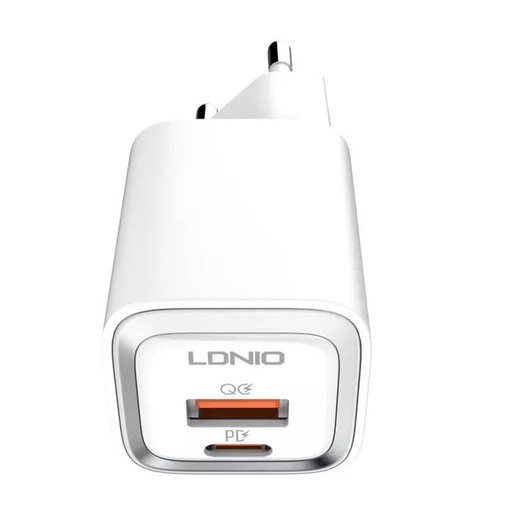 [042496] Zidni punjač LDNIO A2318M USB, USB-C + USB-C - Lightning Cable