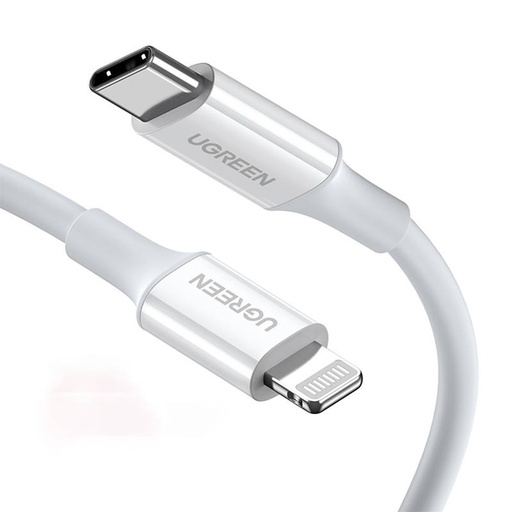 [043701] USB-C na Lightning kabel UGREEN US171, 3A, 0,25 m (bijeli)