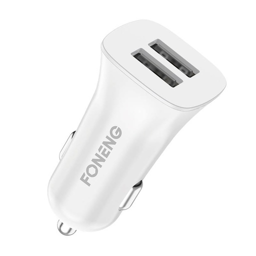 [045567] Auto punjač dual USB Foneng C07 2.4A (bijeli)