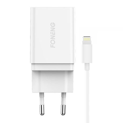 [045598] Brzi punjač Foneng 1x USB K300 + USB Lightning kabel