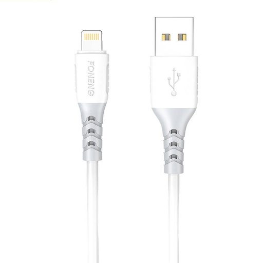 [045531] USB na Lightning kabel Foneng X66, 20W, 3A, 1m (bijeli)