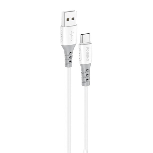 [045533] Foneng X66 USB na USB-C kabel, 20W, 3A, 1m (bijeli)