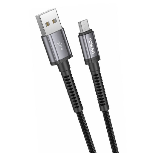 [045537] Foneng X83 USB na mikro USB kabel, 2.1A, 1m (crni)