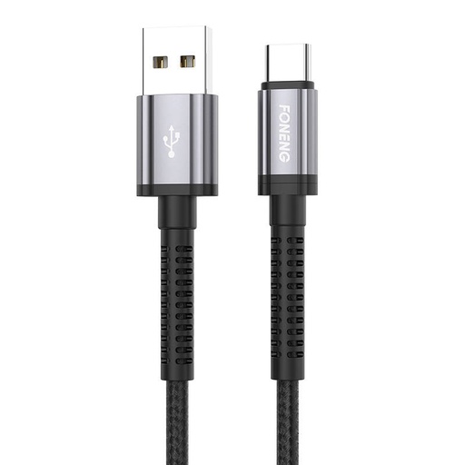 [045538] Foneng X83 USB na USB-C kabel, 2.1A, 1m (crni)