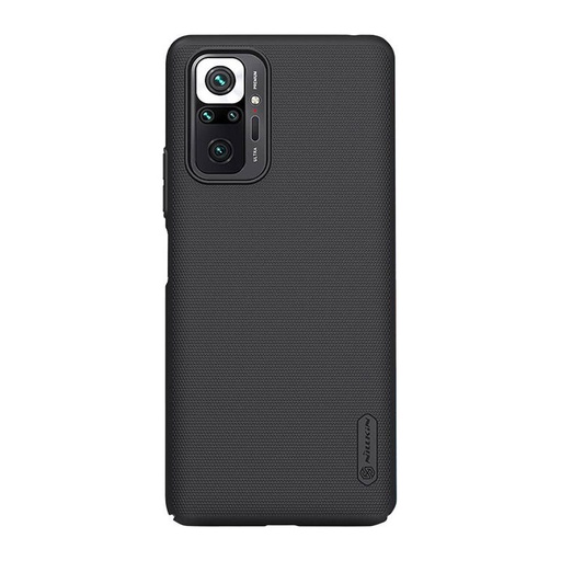 [046535] Nillkin Super Frosted Shield maska ​​za Xiaomi Redmi Note 10 Pro/10 Pro Max (crna)