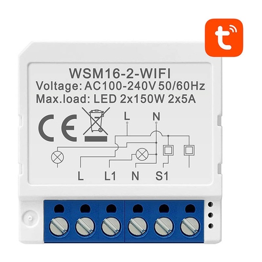 [047962] Modul pametnog prekidača WiFi Avatto WSM16-W2 TUYA