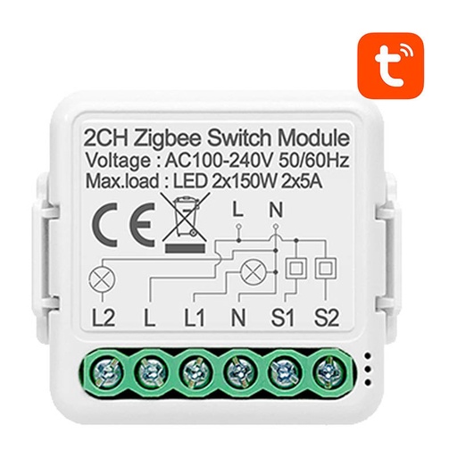 [047969] Modul pametnog prekidača ZigBee Avatto N-ZWSM01-2 TUYA