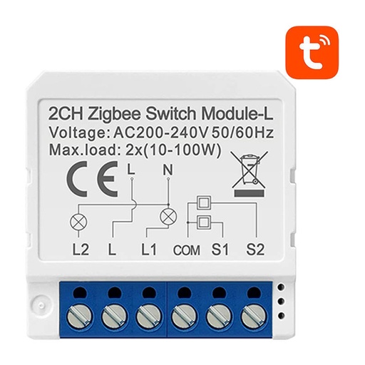 [047980] Modul pametnog prekidača ZigBee Avatto LZWSM16-W2 Nema neutralnog TUYA