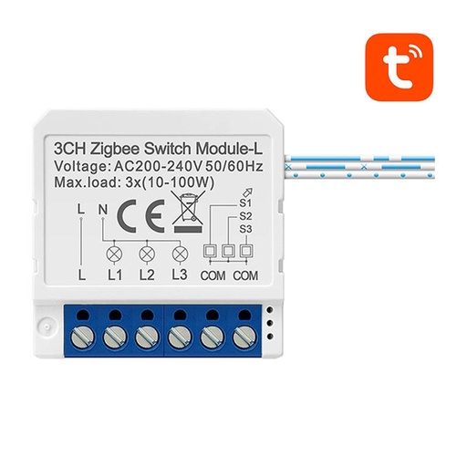 [047981] Modul pametnog prekidača ZigBee Avatto LZWSM16-W3 Nema neutralnog TUYA