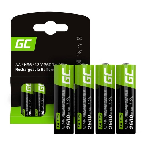 [048431] Green Cell punjive baterije Sticks 4x AA R6 2600mAh