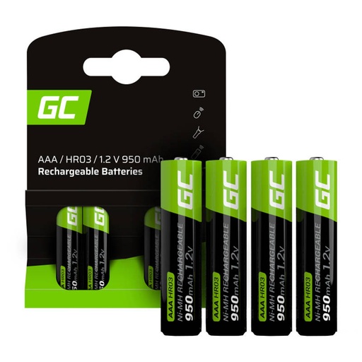 [048433] Green Cell punjive baterije Sticks 4x AAA HR03 950mAh