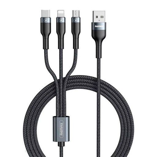 [047462] USB kabel 3u1, Remax Sury 2 Series 1.2m, 2A