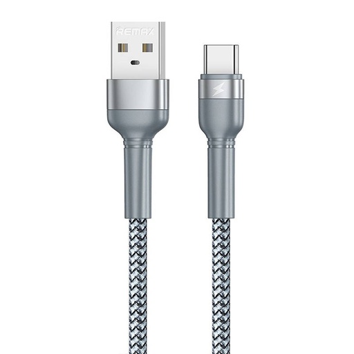 [047479] Kabel USB-C Remax Jany Alloy, 1m, 2.4A (srebrni)