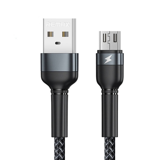 [047482] Kabel USB Micro Remax Jany Alloy, 1m, 2.4A (crni)