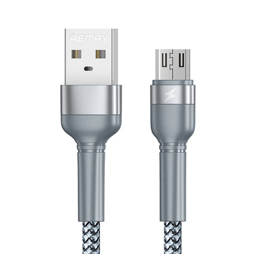 [047483] Kabel USB Micro Remax Jany Alloy, 1m, 2.4A (srebrni)